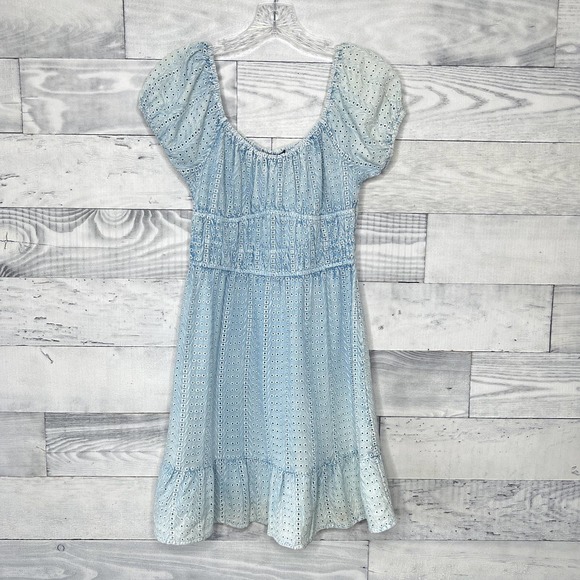 Sim & Sam Chambray Eyelet Dress - Picture 1 of 7